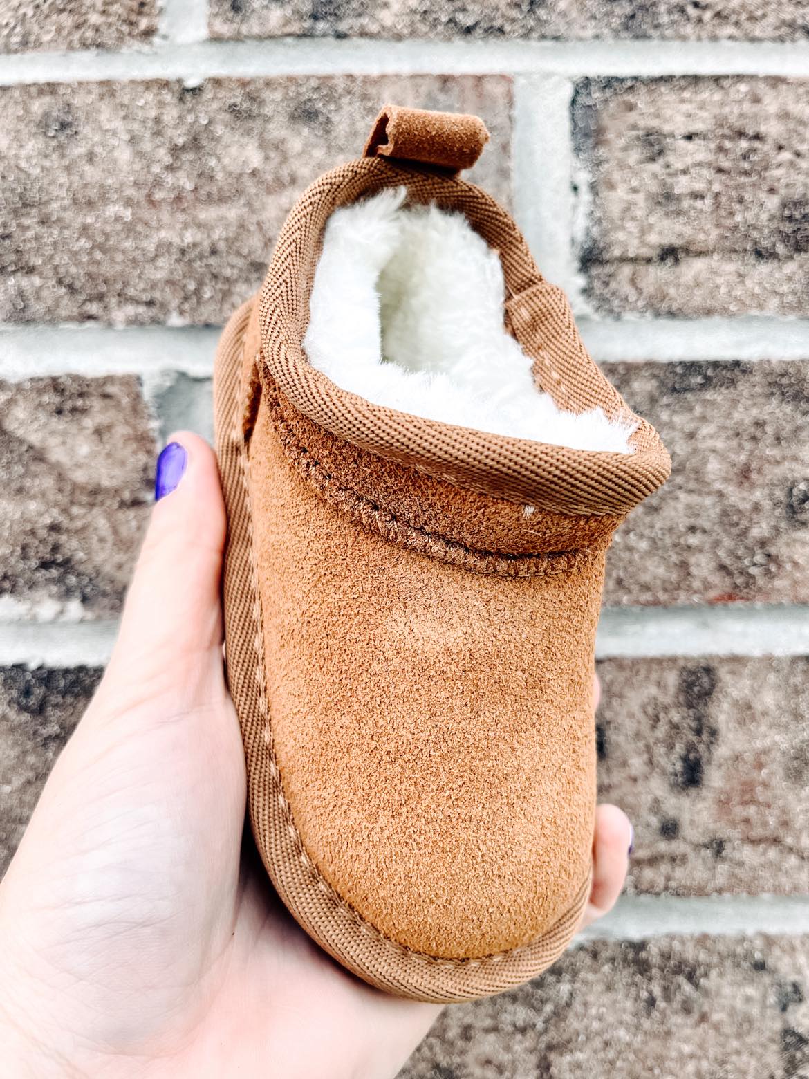 PREORDER: KIDS Faux Fur and Suede Mini Shortie Boots 12.18.23