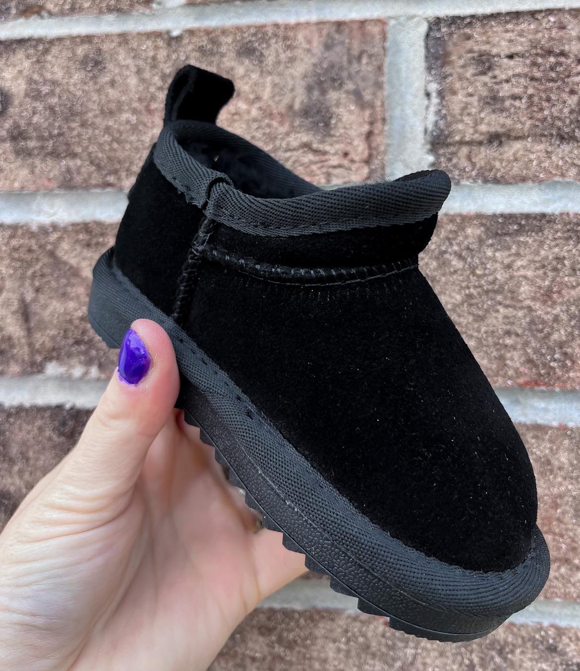 PREORDER: KIDS Faux Fur and Suede Mini Shortie Boots 12.18.23