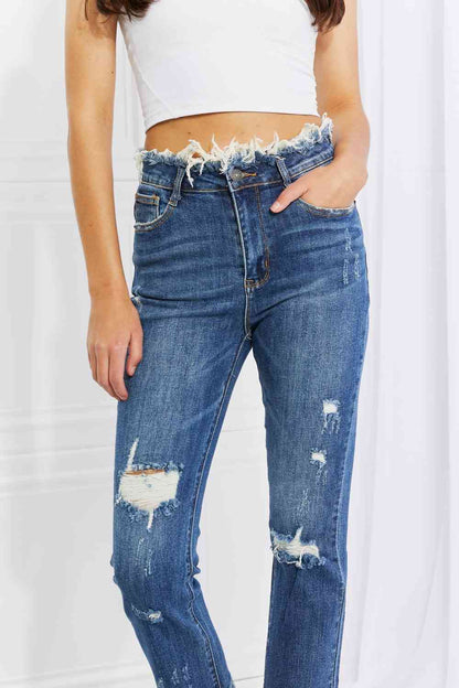 RISEN Undone Straight Leg Jeans