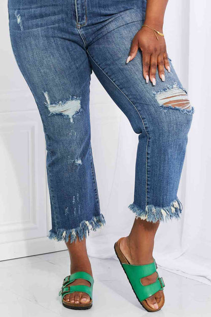 RISEN Undone Straight Leg Jeans