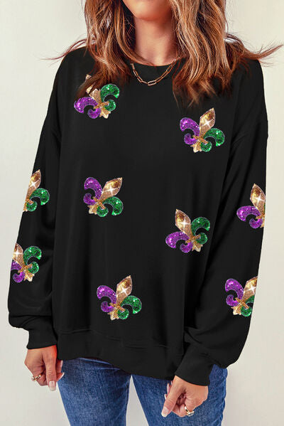 Fleur de Lis Queen Sweatshirt