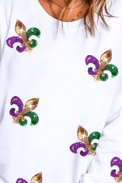 Fleur de Lis Queen Sweatshirt