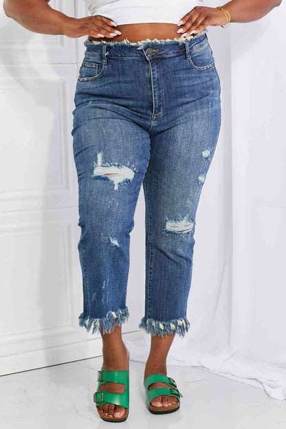 RISEN Undone Straight Leg Jeans