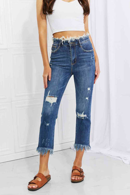 RISEN Undone Straight Leg Jeans