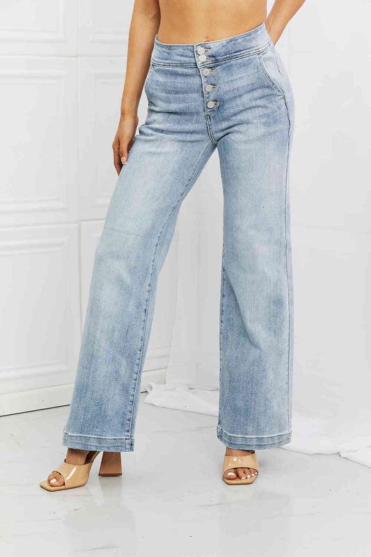 RISEN Luisa Wide Flare Jeans