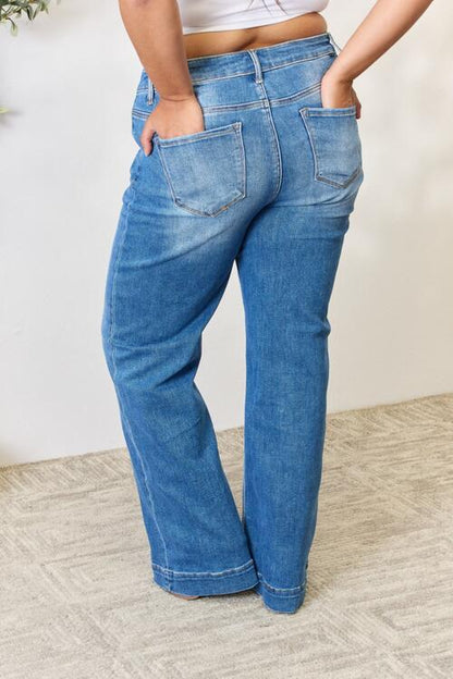 RISEN High Waist Straight Jeans