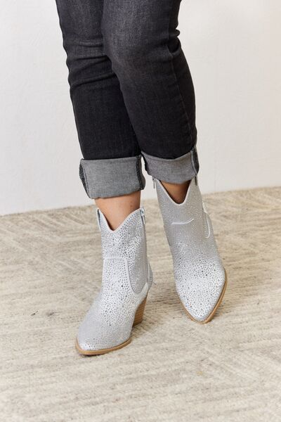 Rhinestone Ankle Cowboy Boots