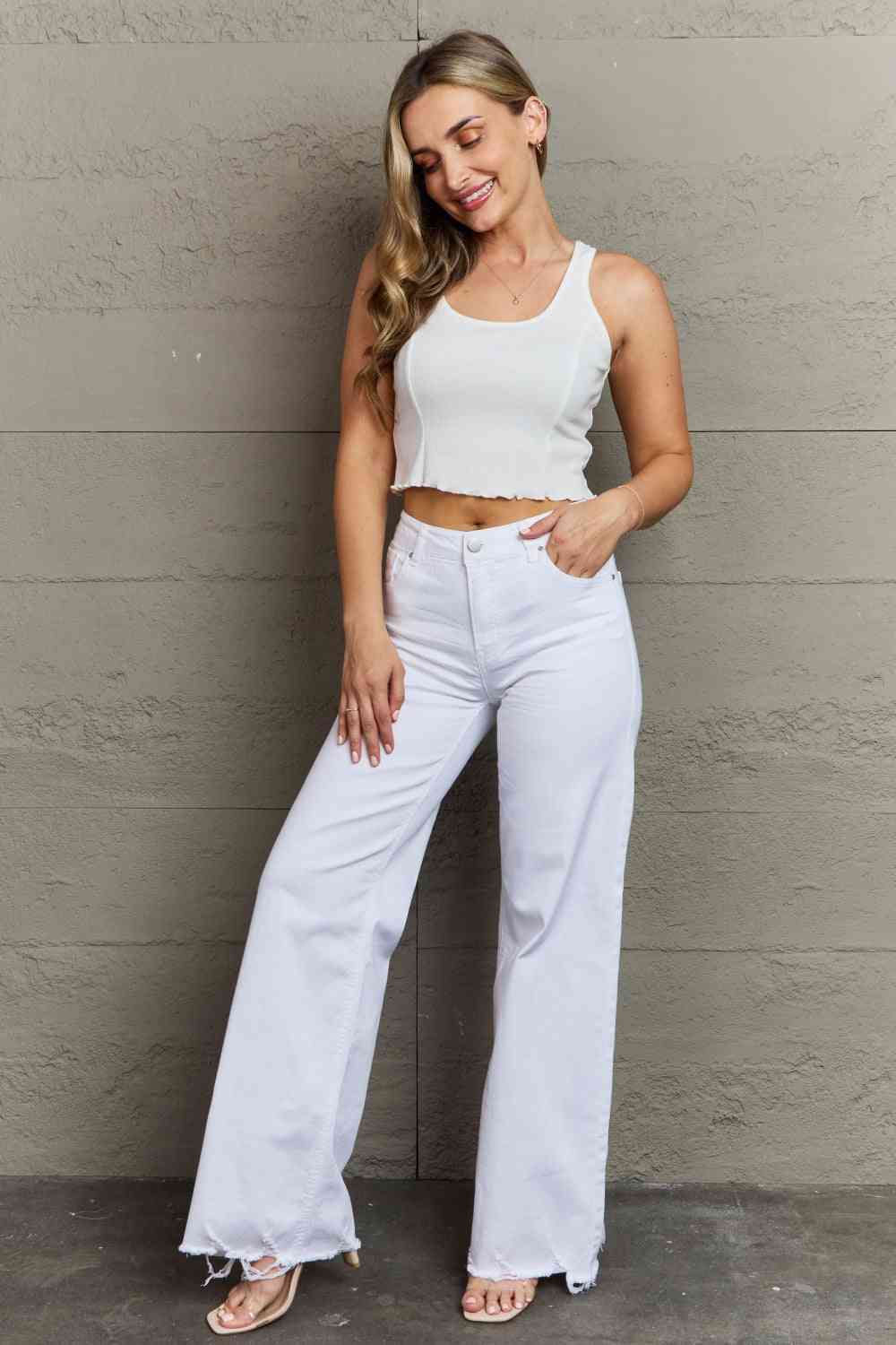 RISEN Raelene High Waist Wide Leg Jeans