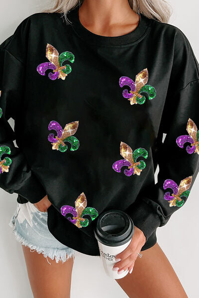 Fleur de Lis Queen Sweatshirt