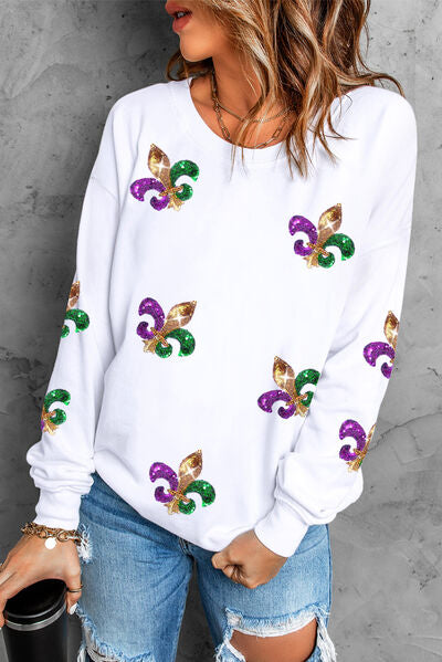 Fleur de Lis Queen Sweatshirt